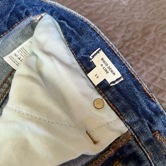 Madewell Rigid Denim A-Line Mini Skirt in Lakeline - Picture 9 of 11